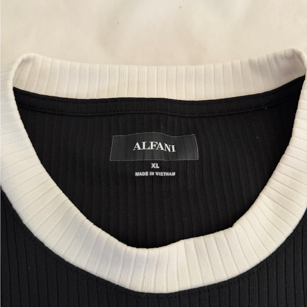 Alfani Ribbed Tee - Picture 2 of 3